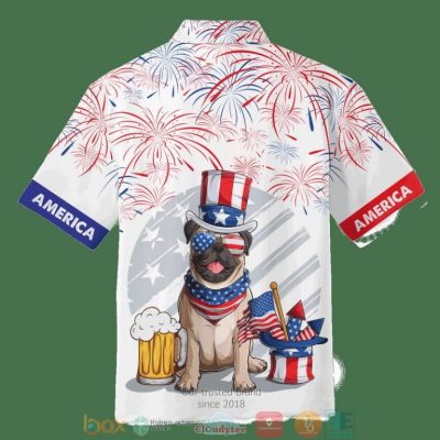 Pug United States Flag Independence Day Is Coming Hawaiian Shirt, Shorts - Hot Sale 2025