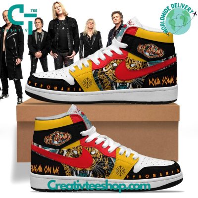 Def Leppard Pyromania Air Jordan 1 Sneaker - soulcals.com