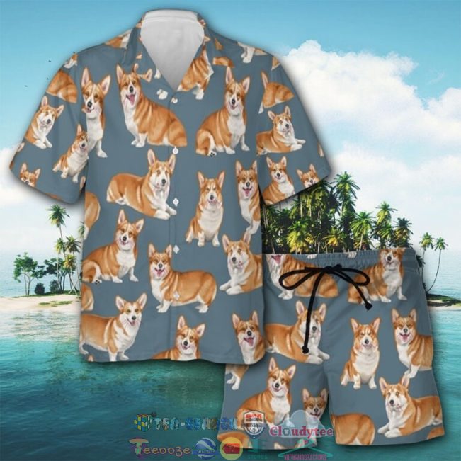 Corgi Art Hawaiian Shirt And Shorts - Hot Sale 2025
