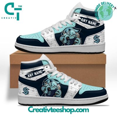 NHL Seattle Kraken Special Team Mascot Design Air Jordan 1 Sneaker - soulcals.com