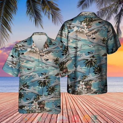 Raf Boeing E-3D Sentry Aew1 Blue Hawaiian Shirt, Short - Hot Sale 2025