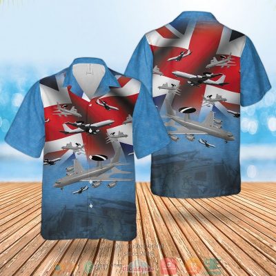 Raf Boeing E-3D Sentry Aew1 Flag Hawaiian Shirt, Short - Hot Sale 2025