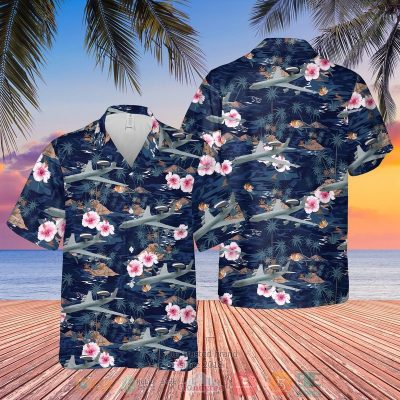 Raf Boeing E-3D Sentry Aew1 Hibiscus Hawaiian Shirt, Shorts - Hot Sale 2025