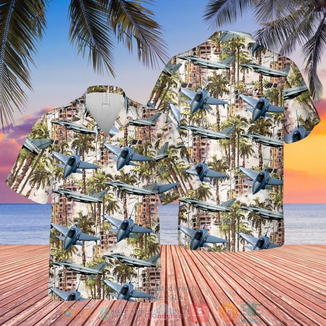 Raf Eurofighter Typhoon Fgr4 Palm Tree Hawaiian Shirt, Shorts - Hot Sale 2025