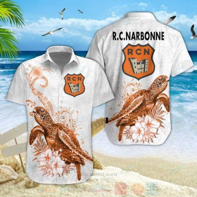 Rc Narbonne Turtle Hawaiian Shirt, Short - Hot Sale 2025