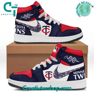 MLB Minnesota Twins Personalized Air Jordan 1 Sneaker - soulcals.com