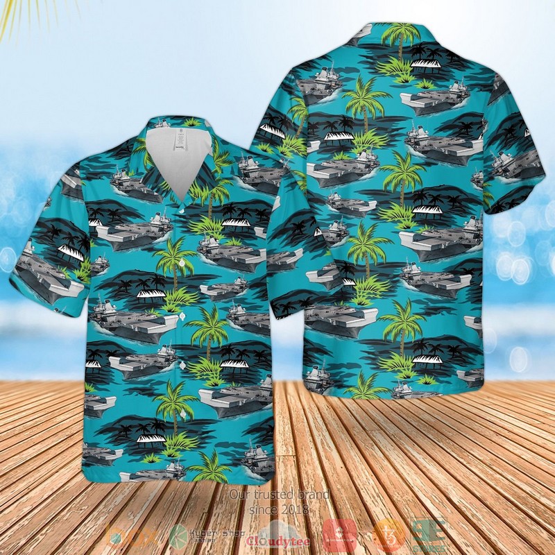 Rn Hms Prince Of Wales R09 Aircraft Carrier Blue Hawaiian Shirt, Shorts - Hot Sale 2025 Rn Hms Prince Of Wales R09 Aircraft Carrier Blue Hawaiian Shirt, Shorts - Hot Sale 2025