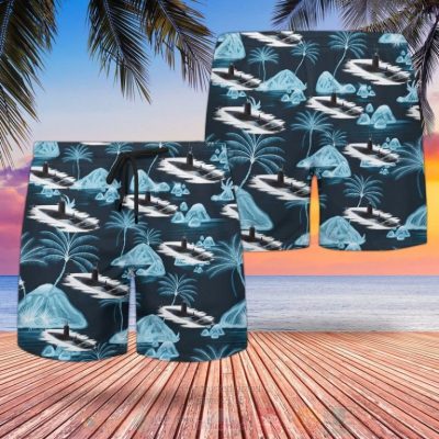 Rn Historical Churchill-Class Submarine Blue Hawaiian Shirt, Short - Hot Sale 2025