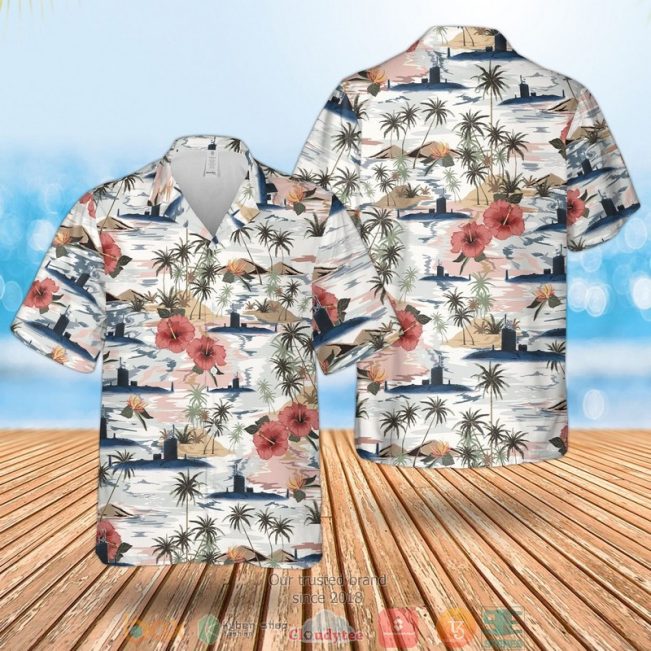 Rn Trafalgar Class Attack Submarine Hms Triumph S93 Hawaiian Shirt, Short - Hot Sale 2025