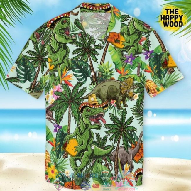 Taco T-Rex T-Mex Mexican Sombrero Tyrannosaurus Mex Dinosaur Hawaiian Shirt And Shorts - Hot Sale 2025