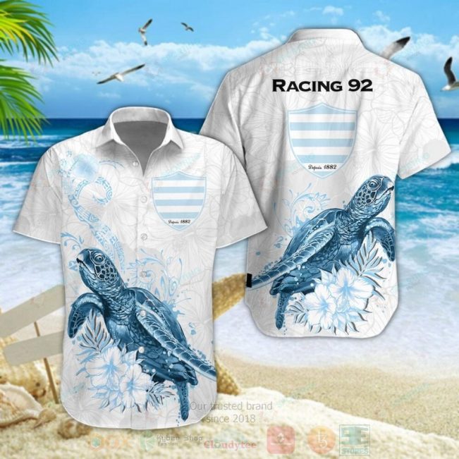 Racing 92 Turtle Hawaiian Shirt, Short - Hot Sale 2025