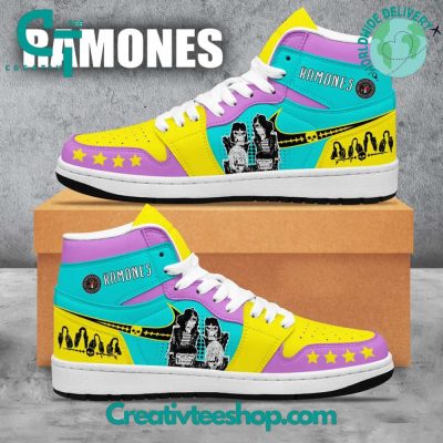 Ramones Rock Band Air Jordan 1 Sneaker - soulcals.com