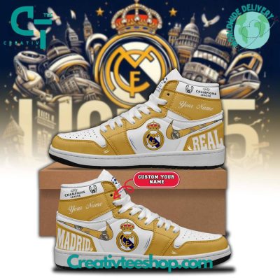 Real Madrid 15th UCL Champions Air Jordan 1 Sneaker - soulcals.com