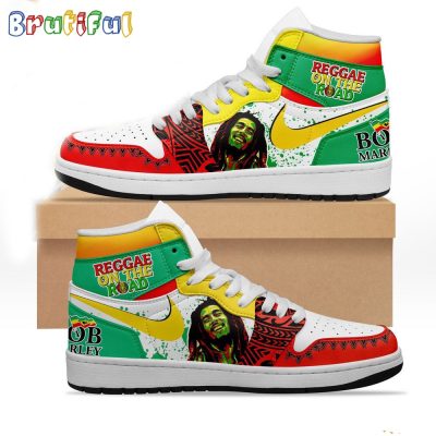 Reggae On The Road Bob Marley Air Jordan 1 Shoes