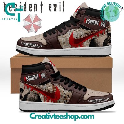 Resident Evil Umbrella Corporation Air Jordan 1 Sneaker - soulcals.com