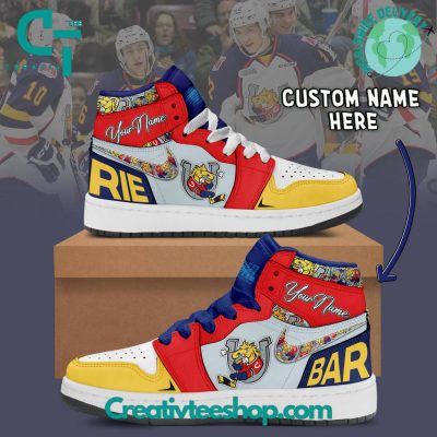 OHL Barrie Colts Air Jordan 1 Sneakers - soulcals.com