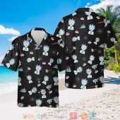 Rick And Morty Cartoon Pattern Printed Black Hawaiian Shirt Shorts.jpg - demo10