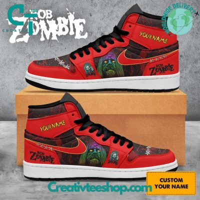 Rob Zombie Custom Name Air Jordan 1 Sneaker - soulcals.com