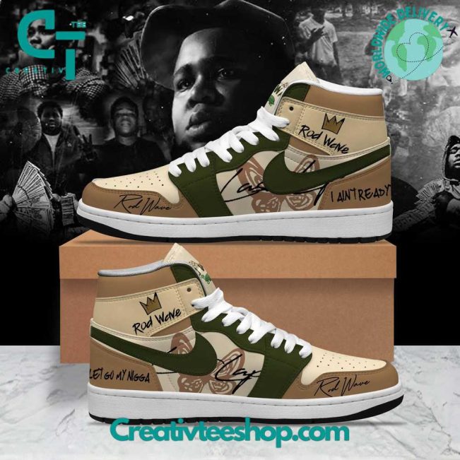 Rod Wave I Ain't Ready Air Jordan 1 Sneaker - soulcals.com