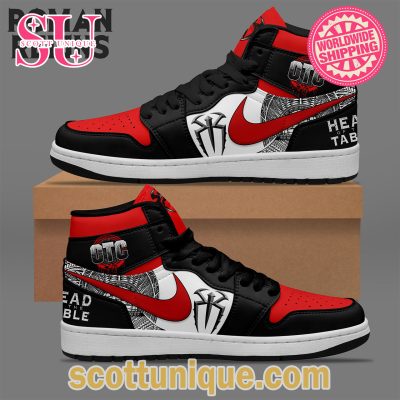 Roman Reigns Spider WWE Air Jordan High Top Shoes -Soulcals.com