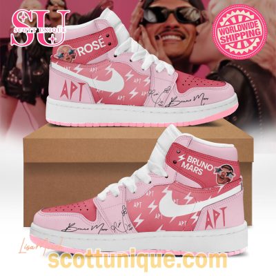 Rose x Bruno Mars APT Song Air Jordan 1 High Top -Soulcals.com