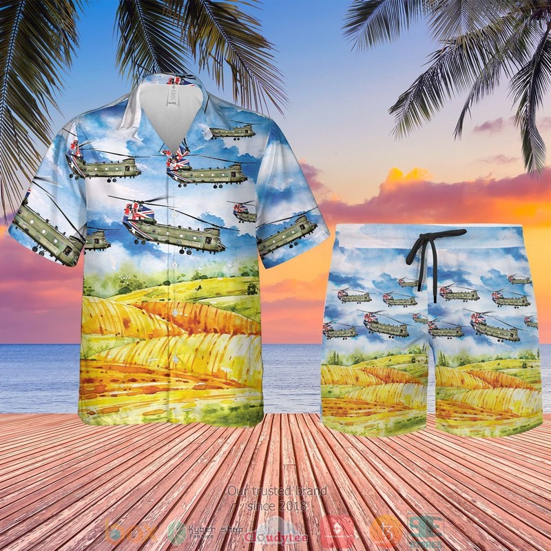 Royal Air Force Union Jack Chinook 40Th Anniversary Hawaiian Shirt, Shorts - Hot Sale 2025