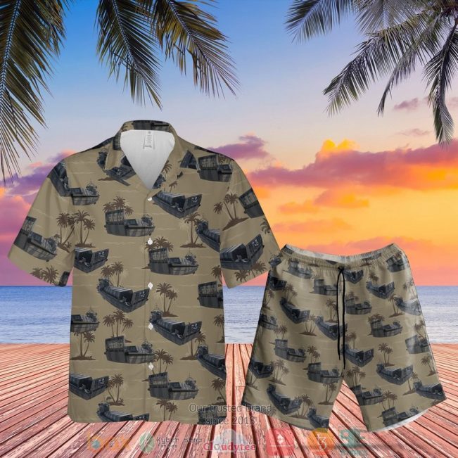 Royal Marines Lcvp Mk 5 Hawaiian Shirt, Short - Hot Sale 2025