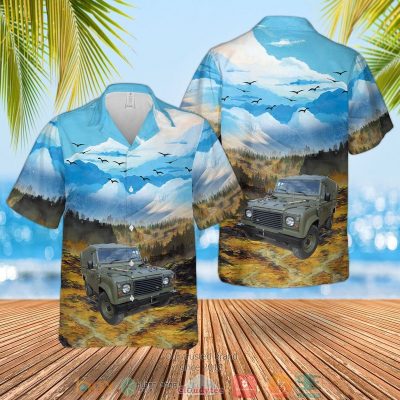 Royal Marines Land Rover Wolf Utility Vehicle Hawaiian Shirt, Shorts - Hot Sale 2025