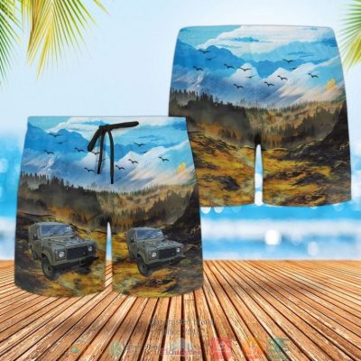 Royal Marines Land Rover Wolf Utility Vehicle Hawaiian Shirt, Shorts - Hot Sale 2025