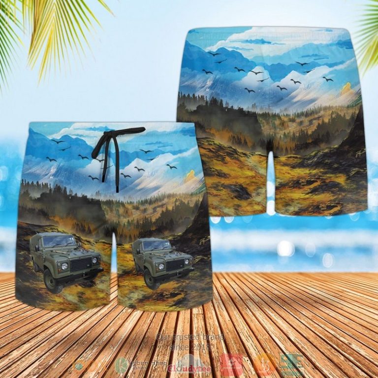 Royal Marines Land Rover Wolf Utility Vehicle Hawaiian Shirt, Shorts - Hot Sale 2025 Royal Marines Land Rover Wolf Utility Vehicle Hawaiian Shirt, Shorts - Hot Sale 2025