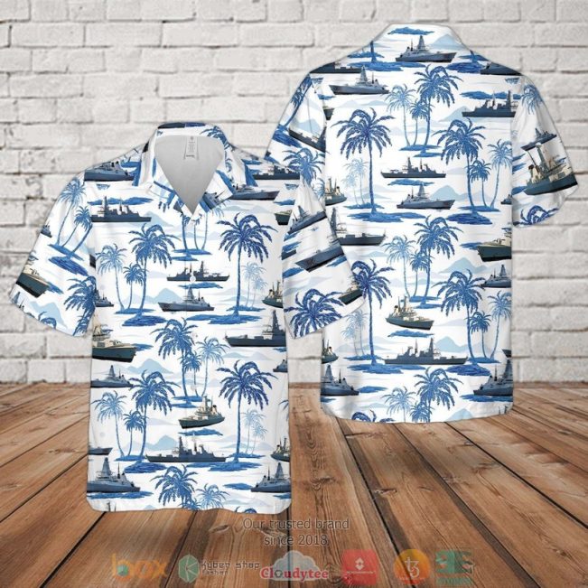 Royal Navy Daring Class Type 45 Destroyer Hawaiian Shirt, Short - Hot Sale 2025