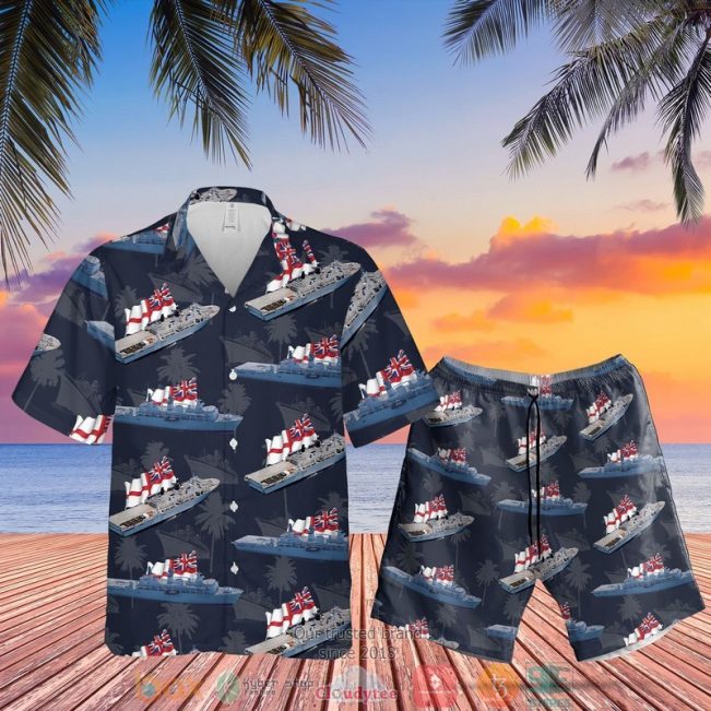 Royal Navy Hms Albion Class Hawaiian Shirt, Short - Hot Sale 2025