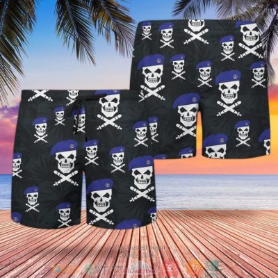 Royal Navy Skull Hawaiian Shirt, Shorts - Hot Sale 2025