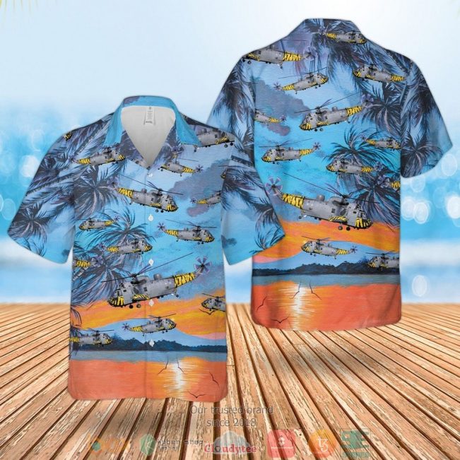 Royal Navy Westland Sea King Has6 Coconut Hawaiian Shirt, Short - Hot Sale 2025