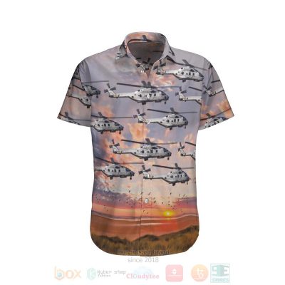 Royal Netherlands Air Force Koninklijke Luchtmacht Nhi Nh-90 Nfh Hawaiian Shirt, Short - Hot Sale 2025