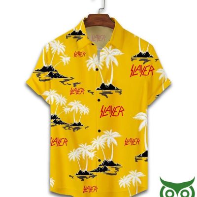 Slayer Yellow Hawaiian Outfit Combo Flip Flops