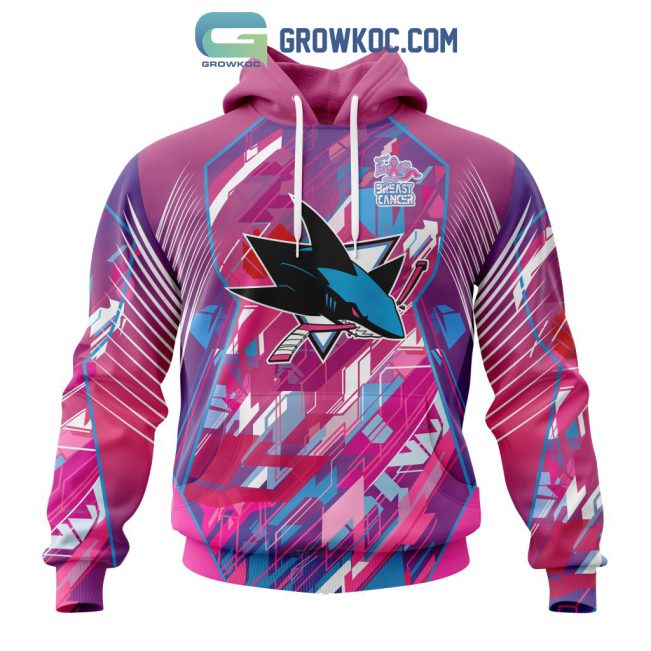 San Jose Sharks NHL Special Design I Pink I Can! Fearless Again Breast Cancer Hoodie T Shirt