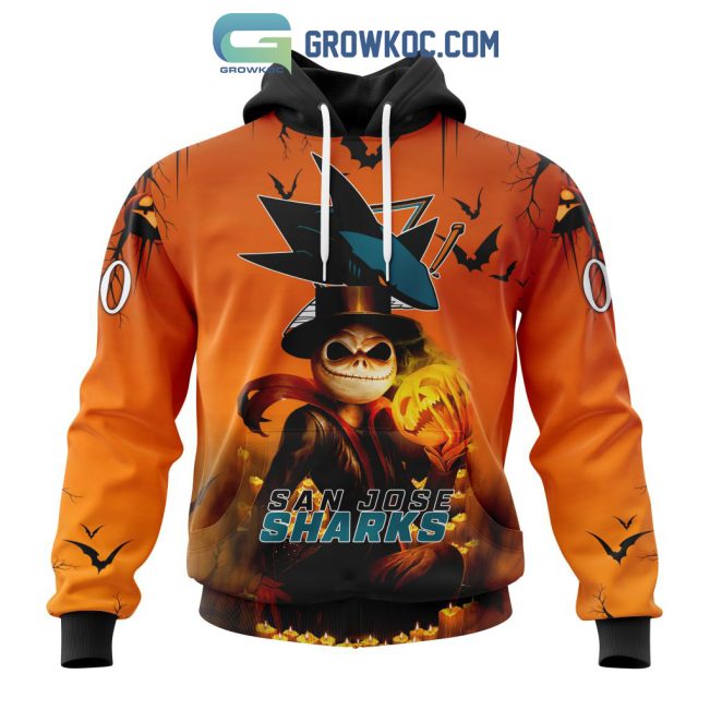San Jose Sharks NHL Special Jack Skellington Halloween Concepts Hoodie T Shirt