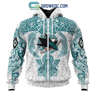 San Jose Sharks NHL Special Norse Viking Symbols Hoodie T Shirt