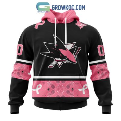 San Jose Sharks NHL Special Style Paisley In October We Wear Pink Breast Cancer Personalized Hoodie T Shirt