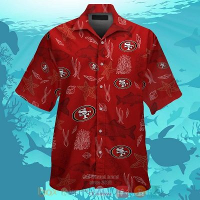 San Francisco 49Ers Fish Hawaiian Shirt And Shorts - Hot Sale 2025