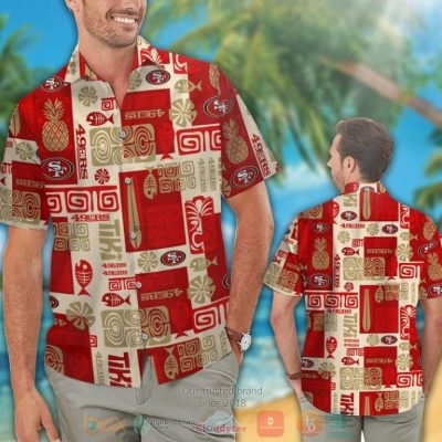 San Francisco 49Ers Fish Bone Hawaii Shirt, Shorts - Hot Sale 2025