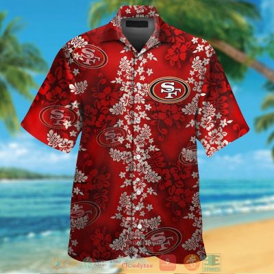 San Francisco 49Ers Tropical Plants Red Hawaii Shirt, Shorts - Hot Sale 2025