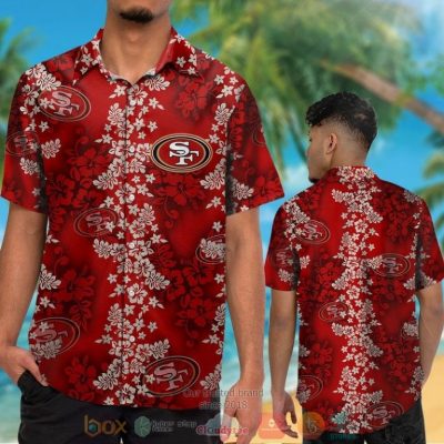 San Francisco 49Ers Tropical Plants Red Hawaii Shirt, Shorts - Hot Sale 2025