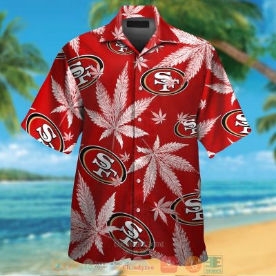 San Francisco 49Ers Weed Red Hawaii Shirt, Shorts - Hot Sale 2025