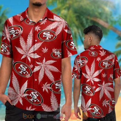 San Francisco 49Ers Weed Red Hawaii Shirt, Shorts - Hot Sale 2025