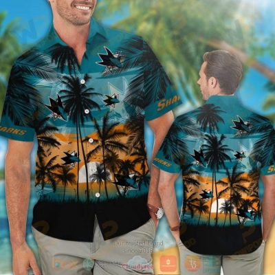 San Jose Sharks Hawaiian Shirt And Shorts - Hot Sale 2025