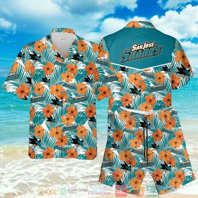 San Jose Sharks Nhl Hibiscus Hawaiian Shirt, Shorts - Hot Sale 2025