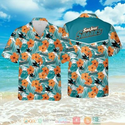 San Jose Sharks Nhl Hibiscus Hawaiian Shirt, Shorts - Hot Sale 2025