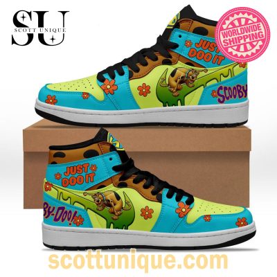 Scooby Doo Mascot Air Jordan 1 High Top Sneaker -Soulcals.com